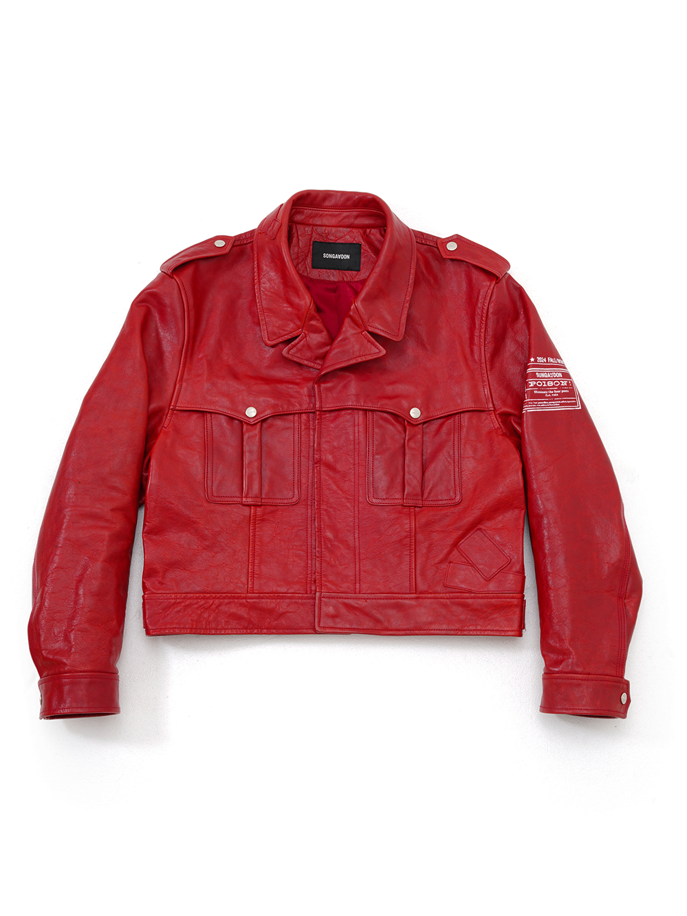 Red horsehide jacket