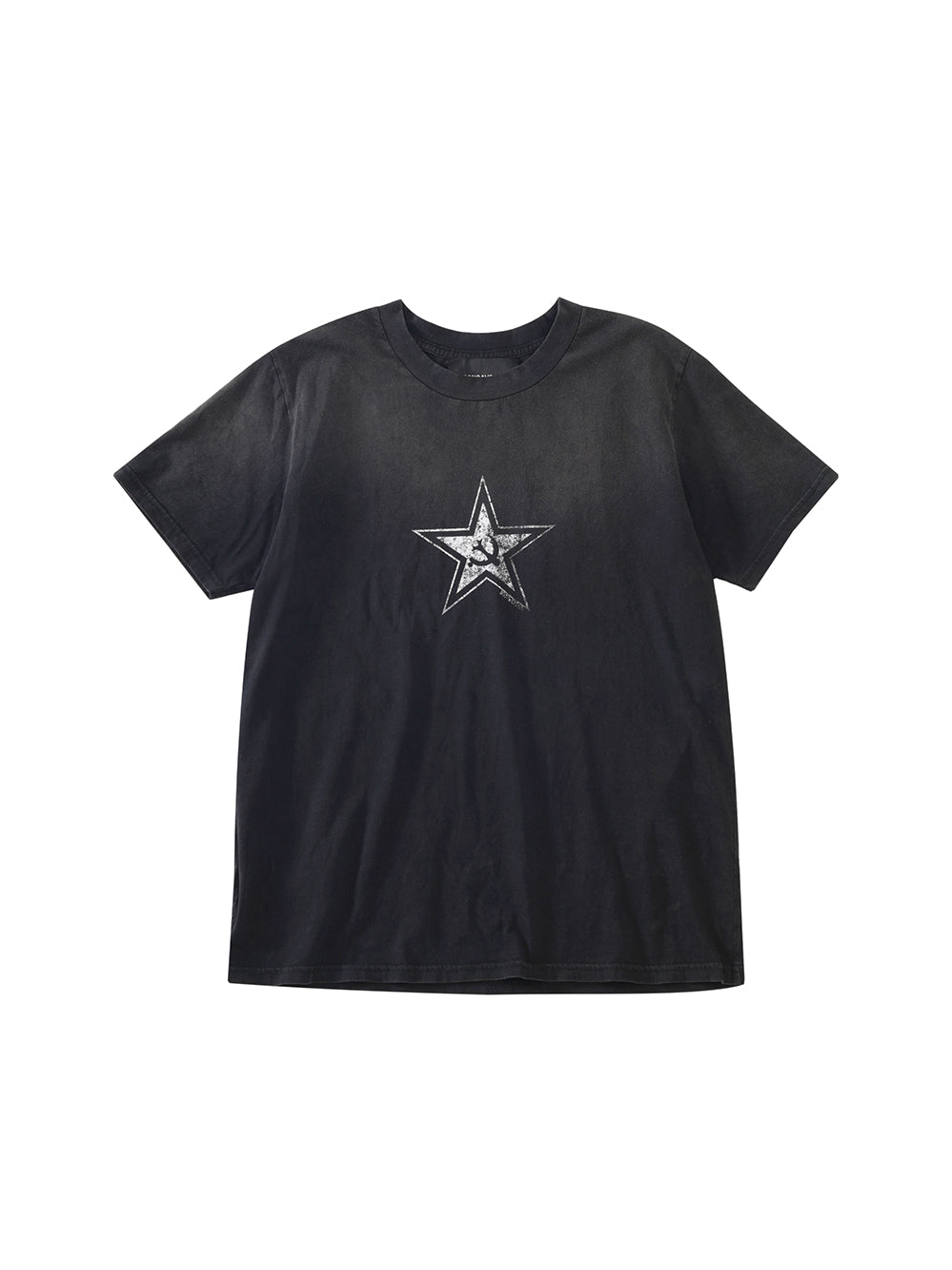 Star print distressed T-shirt