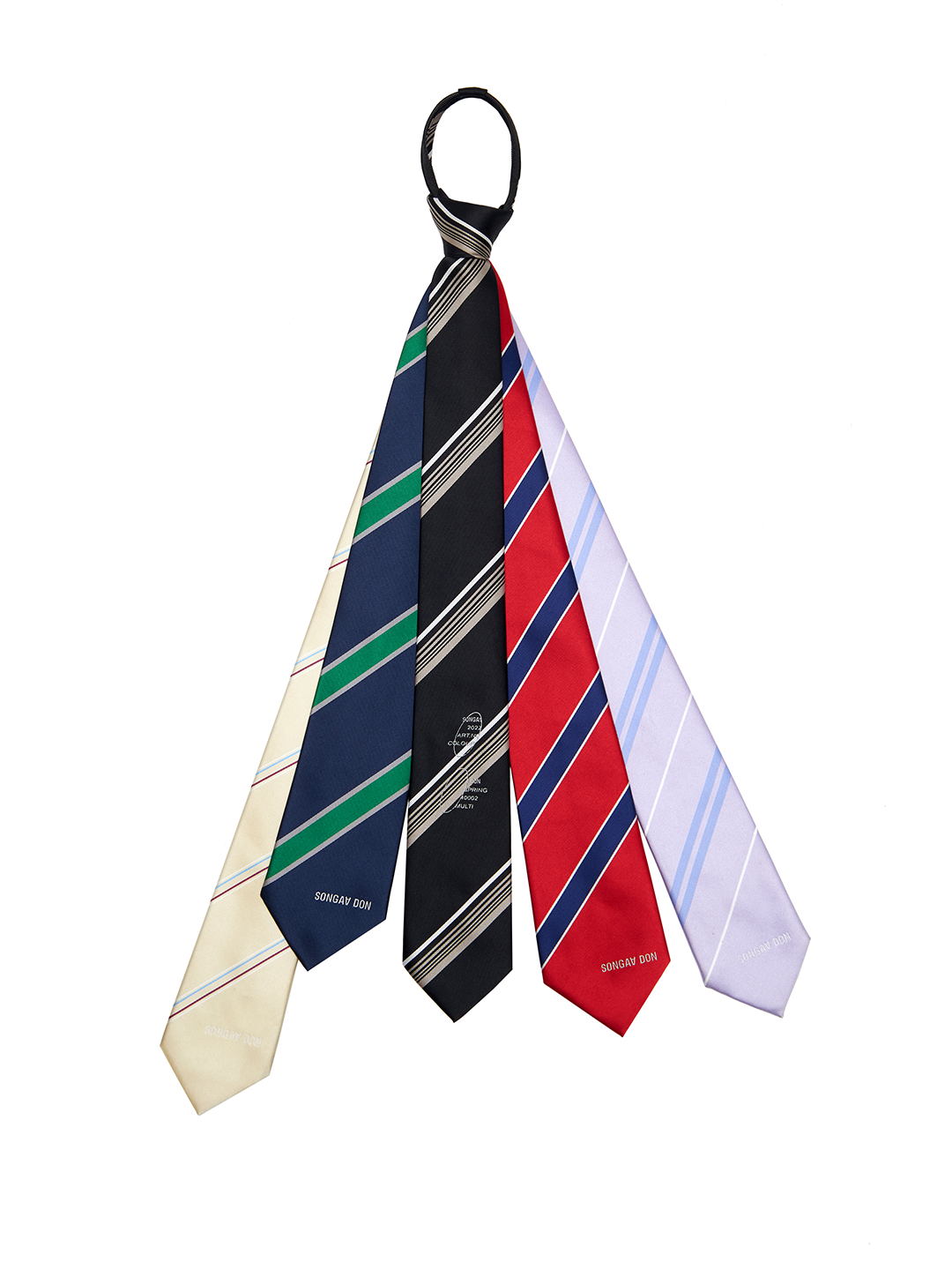 Five-color five-in-one tie