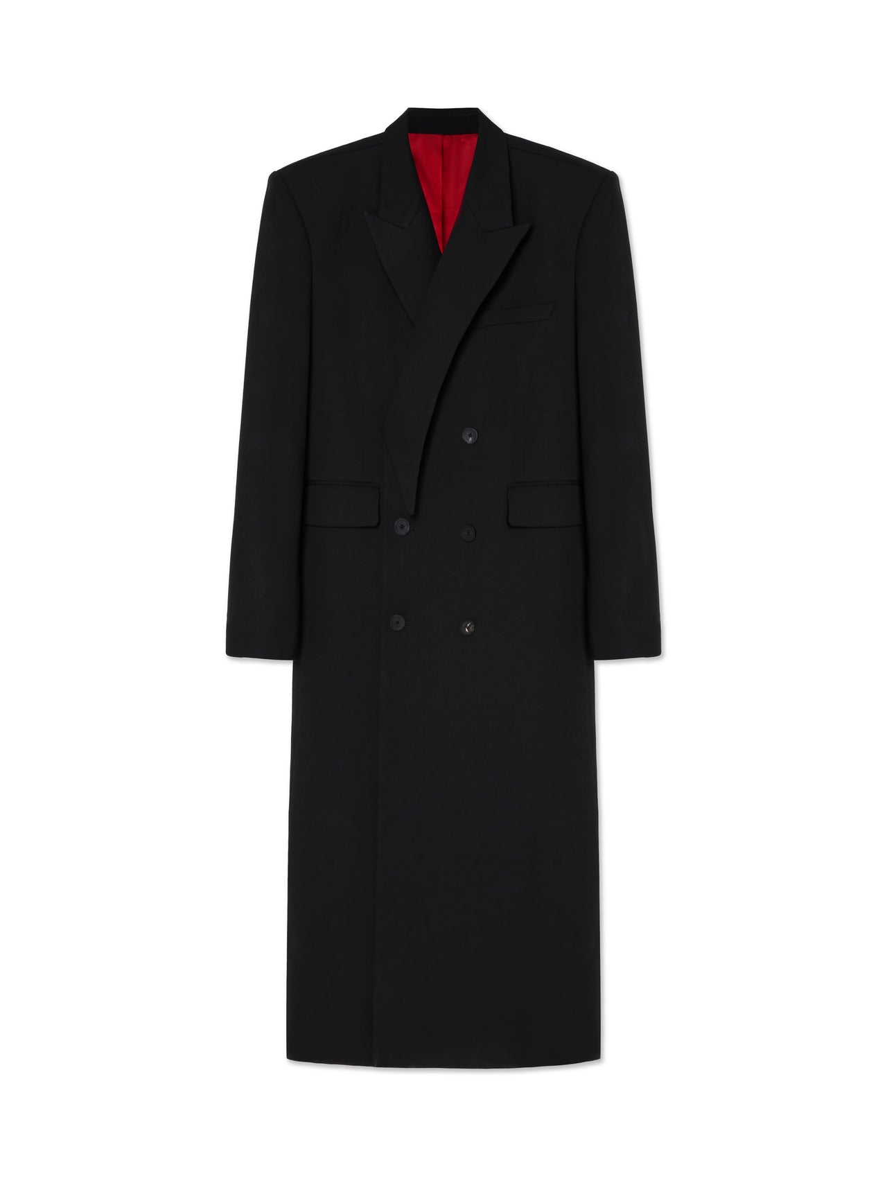 Black red Overcoat