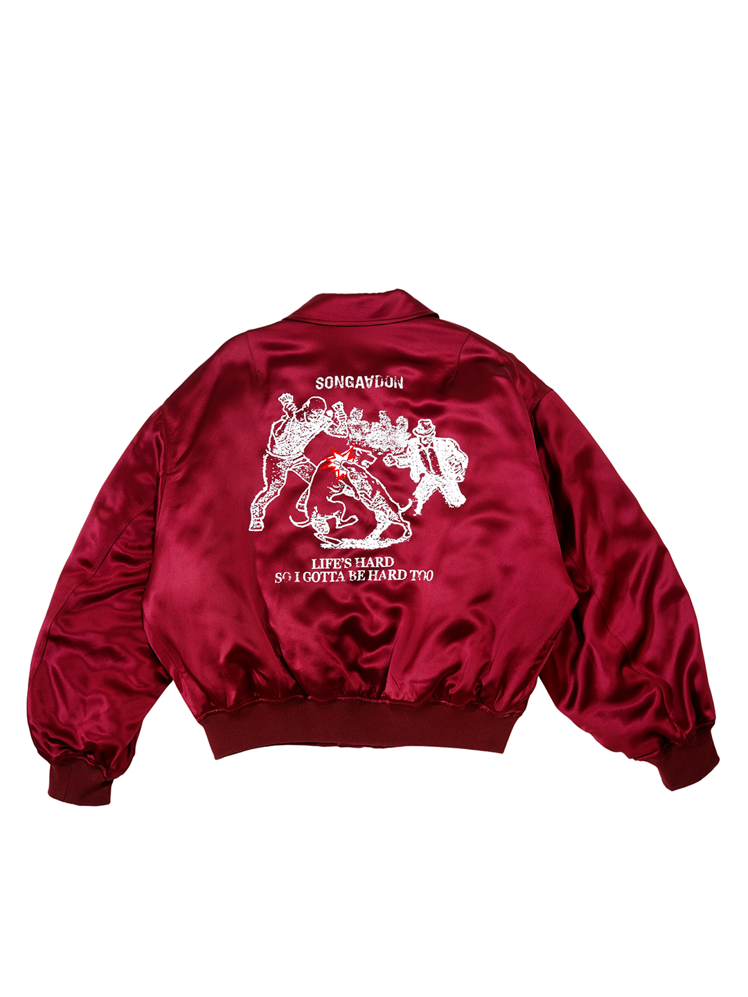 SONGAADON 25SS Dog bites dog Acetate Jacket