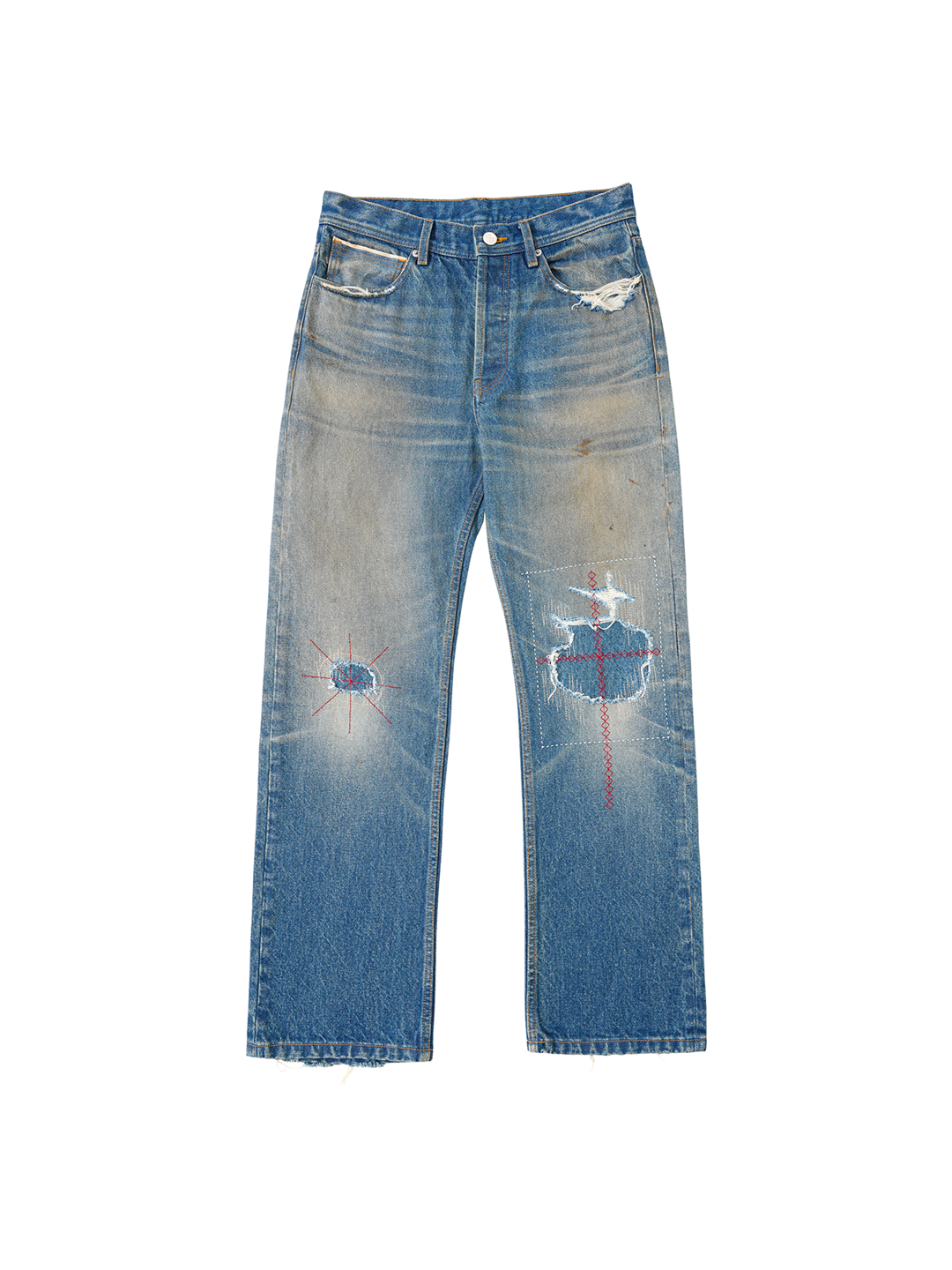 SONGAADON 25SS Ripped flare jeans