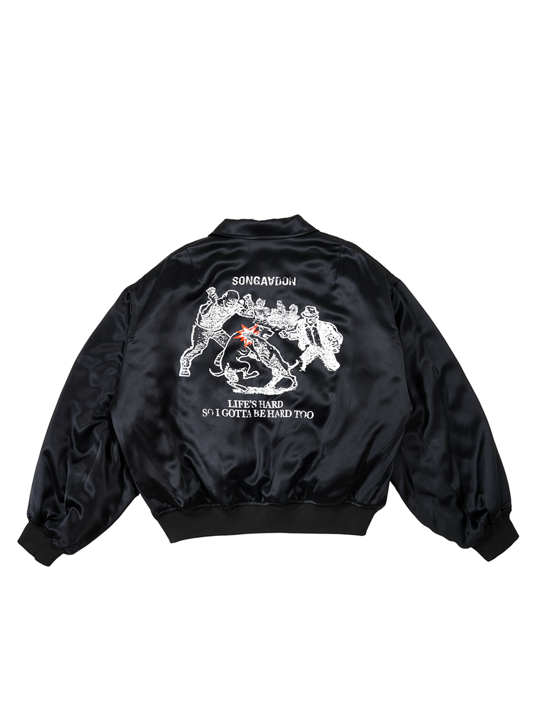 SONGAADON 25SS Dog bites dog Acetate Jacket